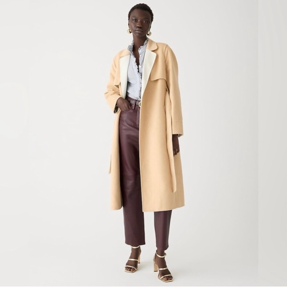 J Crew Harriet Trench Coat | Khaki Honey | Women’s Size XL - Picture 2 of 7